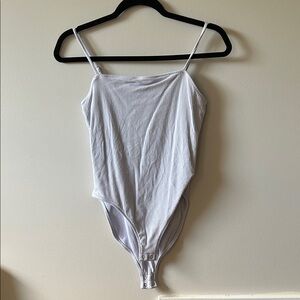 Old Navy Light Gray Ribbed Top